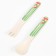 A set of children's dishes "Fox", from bamboo, 5 items: plate, bowl, glass, cutlery