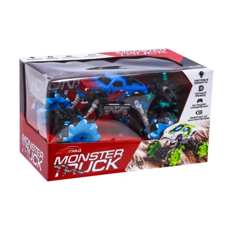 Radio -controlled jeep Drift, 4WD, drift, works on the battery, the color is blue-6