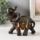 Polystone souvenir "Dark Elephant in Red Popone" MIX 12x6x12 cm