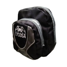 Lycosa handbag, on the thigh, gray-black