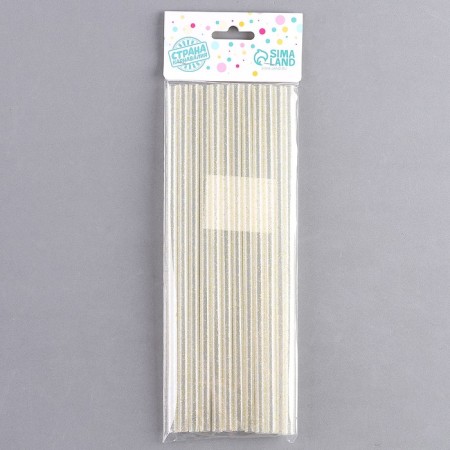 Truks for the “sparkle” cocktail, in a set of 12 pcs., Golden color-2