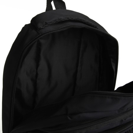 Youth backpack from textiles on lightning, 4 pockets, black/gray color-5