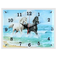 Carty clock is wall-mounted, interior 