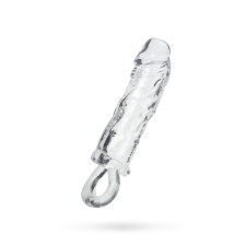 Toyfa Xlover Increase+ nozzle for increasing size, with a ring, TPE, transparent, 14 cm
