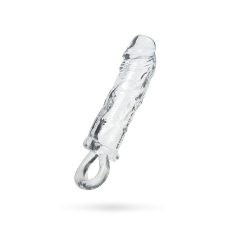 Toyfa Xlover Increase+ nozzle for increasing size, with a ring, TPE, transparent, 14 cm
