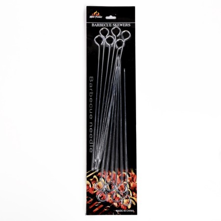A set of skewers for barbecue, metal, 12 pcs, 35 cm-5