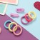 Caramel hair set (10 elastic bands 3 cm, 2 clamps 3 cm) infinity, lilac