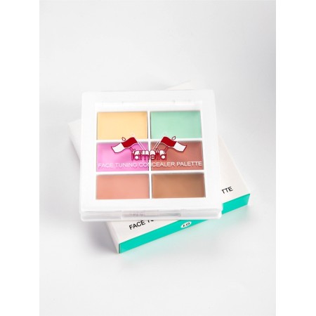 Facial concoct palette, 6 centers, waterproof