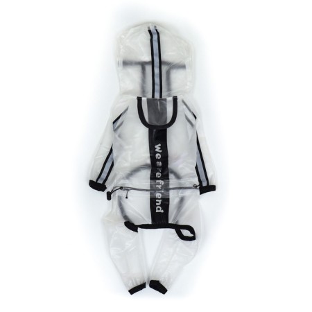 Complete raincoat for dogs, 2hl river (DS 42, OG 55, Osh 46.5 cm, weight 15-20 kg), transparent-10