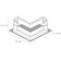 Corner Connector for the Arte Lamp Expert-Ccessories A590706, 8.1x10x4.9 cm, black