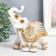 Polystone souvenir "White Elephant in the Golden Rich Popone" MIX 6x11x13 cm