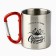 Tourist mug with carbine "Happiness in the mountains", 180 ml