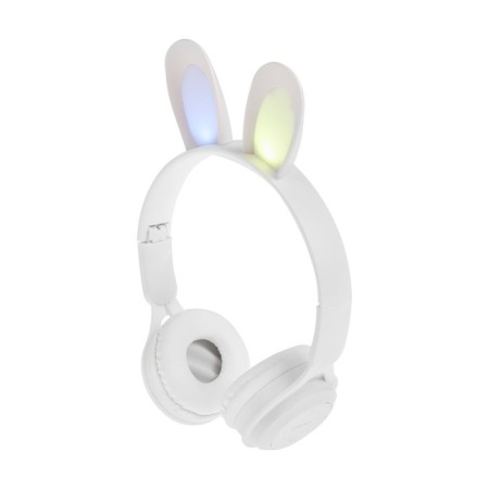 Wireless headphones Y08R, invoices, children's, BT 5.1, backlight, 400 mAh, white-1