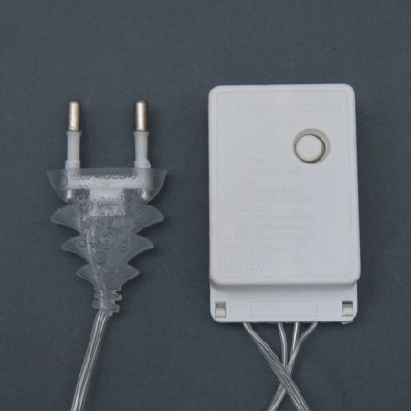 Garland “thread” 4 m with nozzles “Zvezda”, IP20, transparent thread, 20 LED, warm white glow, 8 modes, 220 V-4