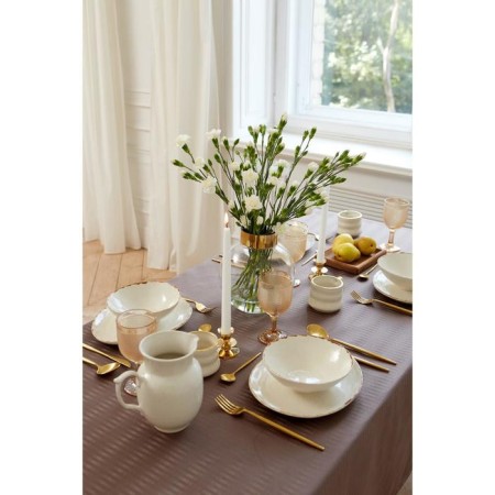 The tablecloth "Ethel" Shine 150*180 +/- 3cm, coffee, pl. 192 g/m2, hl with VGMO-9