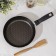 ALFA pan, d = 22 cm, removable handle, glass cover, anti -stick coating, burgundy color