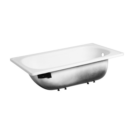 Ligeya 120x70 bath, enameled, without a frame, with side