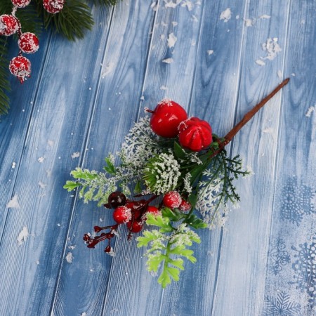 Decor "Winter Dreams" Berries Snow Tickets, 19 cm