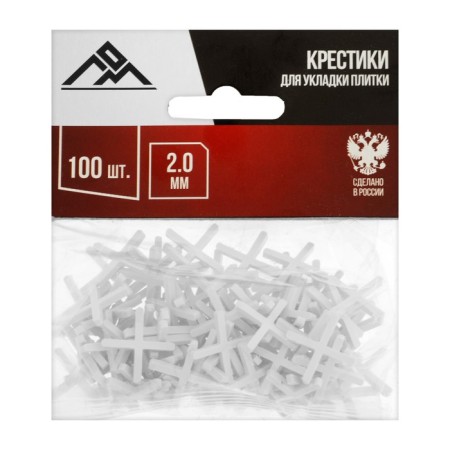 Crosses for laying tiles of scrap, 2.0 mm, in packaging 100 pcs.-1