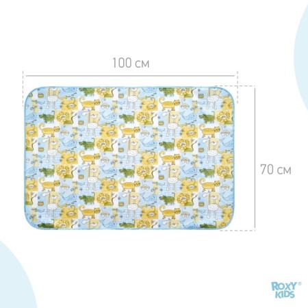 Adhesive-a dagger 70x100 cm., With holdings-holders, the color of the yellow-blue-3