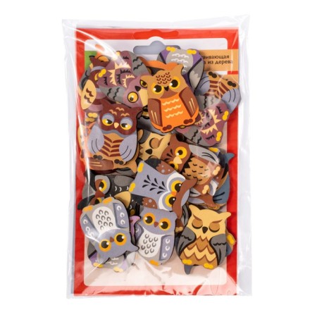 Game Table Memo "Owls" Far Far Land Wood (24 chips in a box)-1