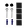 Holder for screwdrivers and building hairdries, wall, black