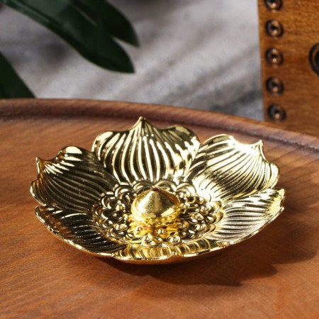 A stand for any incense "lotus", golden, d = 8.5 cm