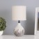 Table lamp "cut" 1x40W E14 white/black 15x15x30cm