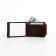 Male purse for magnet, department for bills, cards, coins, brown color