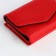 Women's wallet on the button, red color