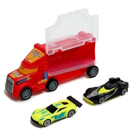 Carrier truck, 2 cars, mix-5