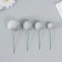 Decor for creativity "Balls Silver Brill" d = 2; 3; 3.5 and 4 cm set 20 pcs
