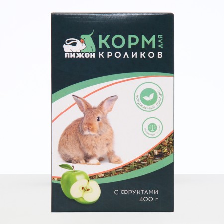 Feed "Piggon" for rabbits, with fruits, 400 g-2