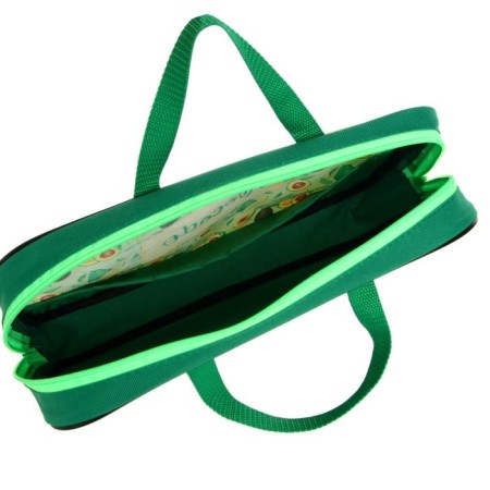 Folder with handles textile A4, 350 x 270 x 70 mm, calligrata "avocado"-4