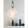 Lamp E27, wire 1 m, chromium color