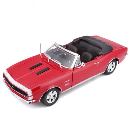 MASTO DIE-CAST 1967 Chevrolet Camaro SS 396 Convertible, 1:18, Red color-6