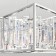 Cella chandelier, 6x60W E14, color chrome