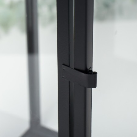 Climber Metal "Lantern - Minimalism" set 3 pcs black 18x18x50, 14x14x39, 10x10x25 cm-2