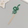 Decor for creativity "Green Snake" 12.5 cm (set 6 pcs)