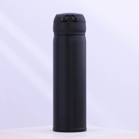 Thermos with the Mode Forrest button, 450 ml, black, heat conservation 10-12 hours-1