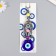 Suspension from the evil eye "Snowman with a bow" 20.5 cm mix