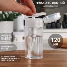 Board with pomp, 120 ml, white/transparent color
