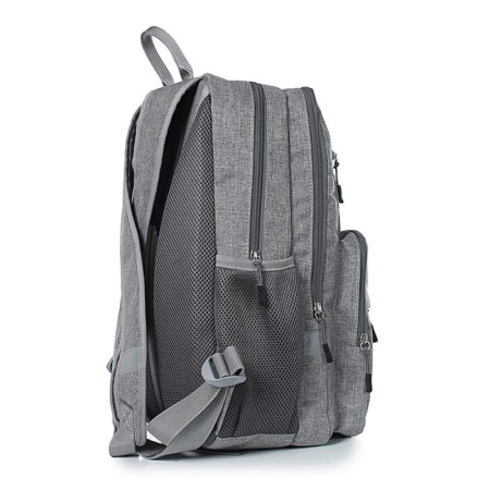 School backpack, synthetic fabric, 265x395x120 cm, gray-3