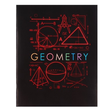 Subject notebook Calligrata "Superneeon", 48 sheets in a geometry cell, with reference material, cover coated cardboard, offset unit-8