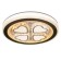 Chase with DPD "Amur" LED 160W 3000-6000K brown-white 52x52x8.5 cm Bayerlux