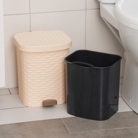 Garbage container with the pedeline pedal, 8 l, color mix-3