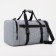 Sports bag with lightning, 2 outer pockets, gray color
