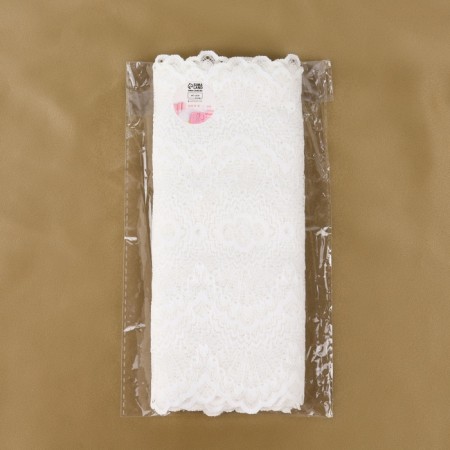 Lace elastic fabric, 240 mm × 2.7 ± 0.5 m, white color-3