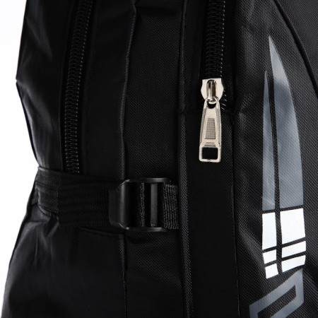 A backpack on a zipper with an increase, 65l, 4 outer pockets, black color-6