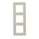 Frame Legrand Etika 672513, three -seater, ivory